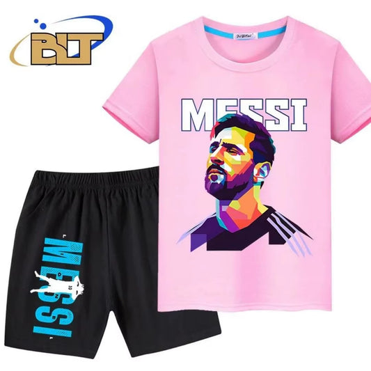 2025 Summer Summer Massey - Avatar Kids Printed Tracksuit T-Shirt 2 Target Sets for Boys and Girls Summer