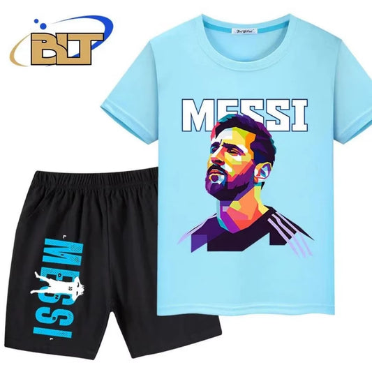 2025 Summer Summer Massey - Avatar Kids Printed Tracksuit T-Shirt 2 Target Sets for Boys and Girls Summer